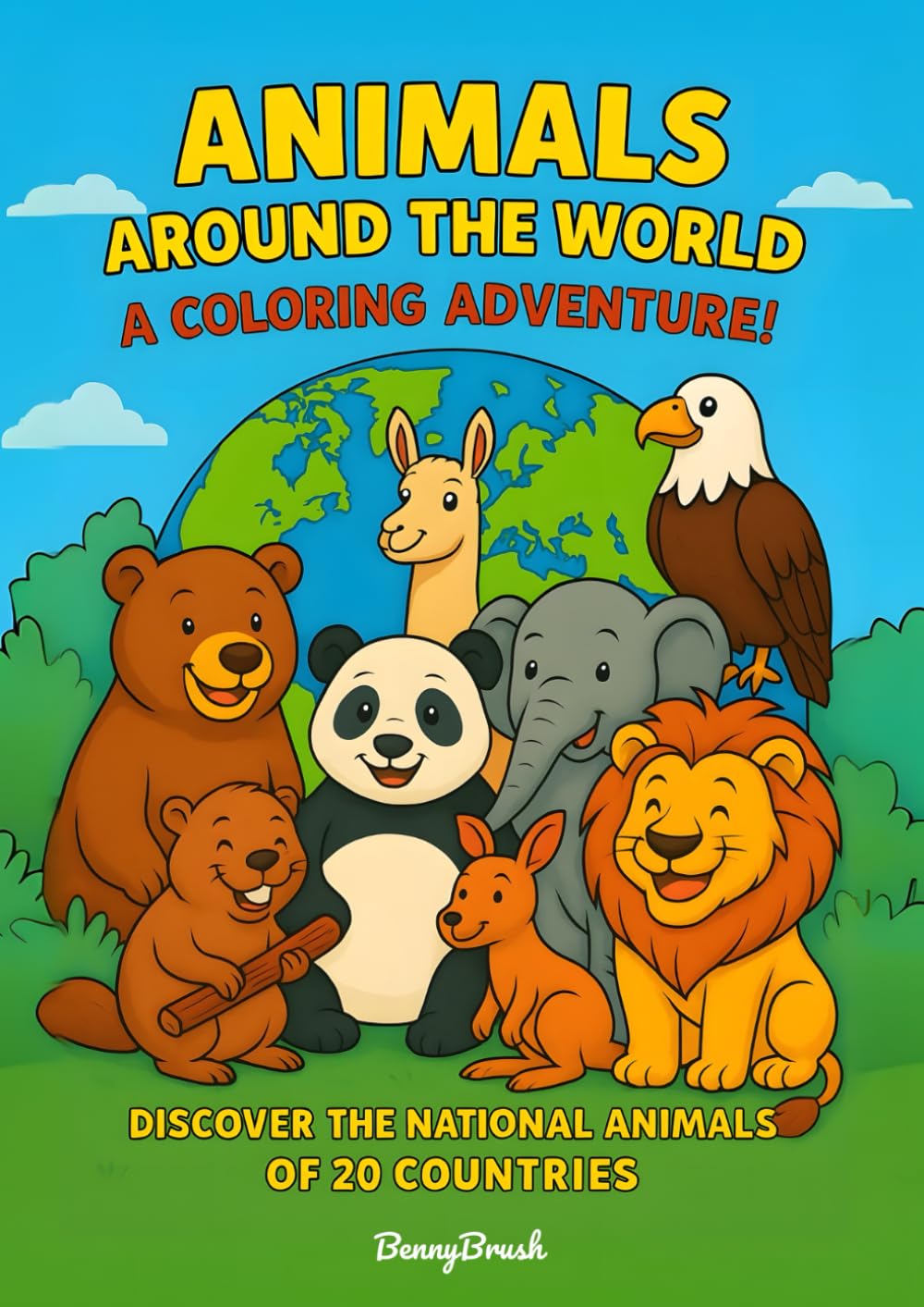 Animals Around the World: A Coloring Adventure!